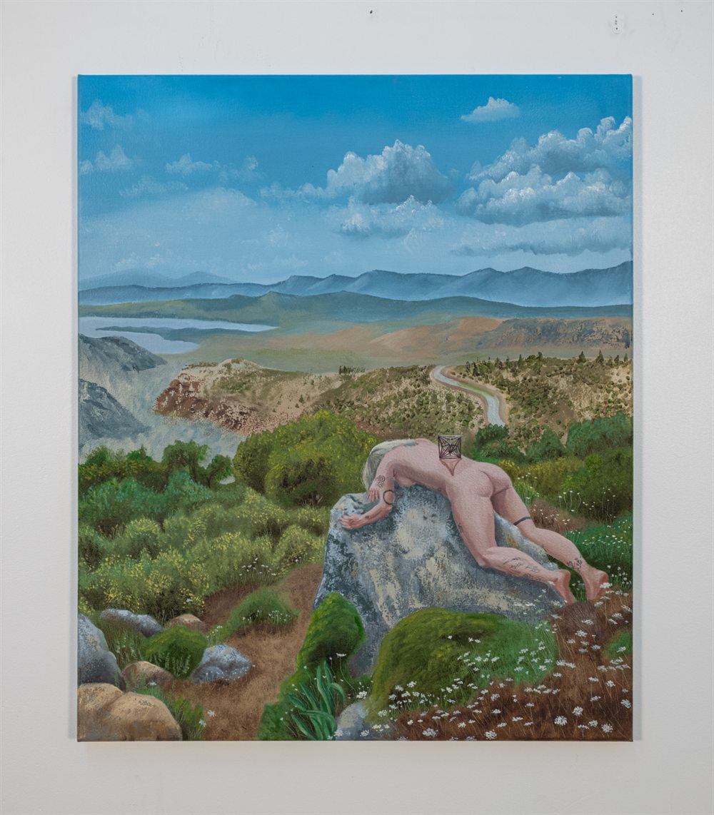 Oracle at Delphi &mdash; Oil on canvas &mdash; 24&rdquo; x 20&rdquo;