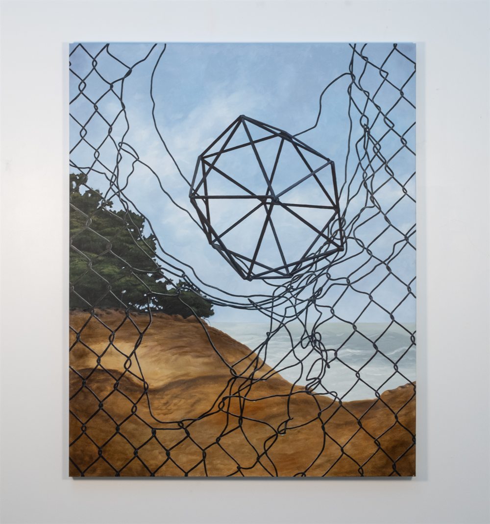 Unraveled Order &mdash; Oil on canvas &mdash; 60&rdquo; x 48&rdquo; x 1 &frac12;&rdquo;