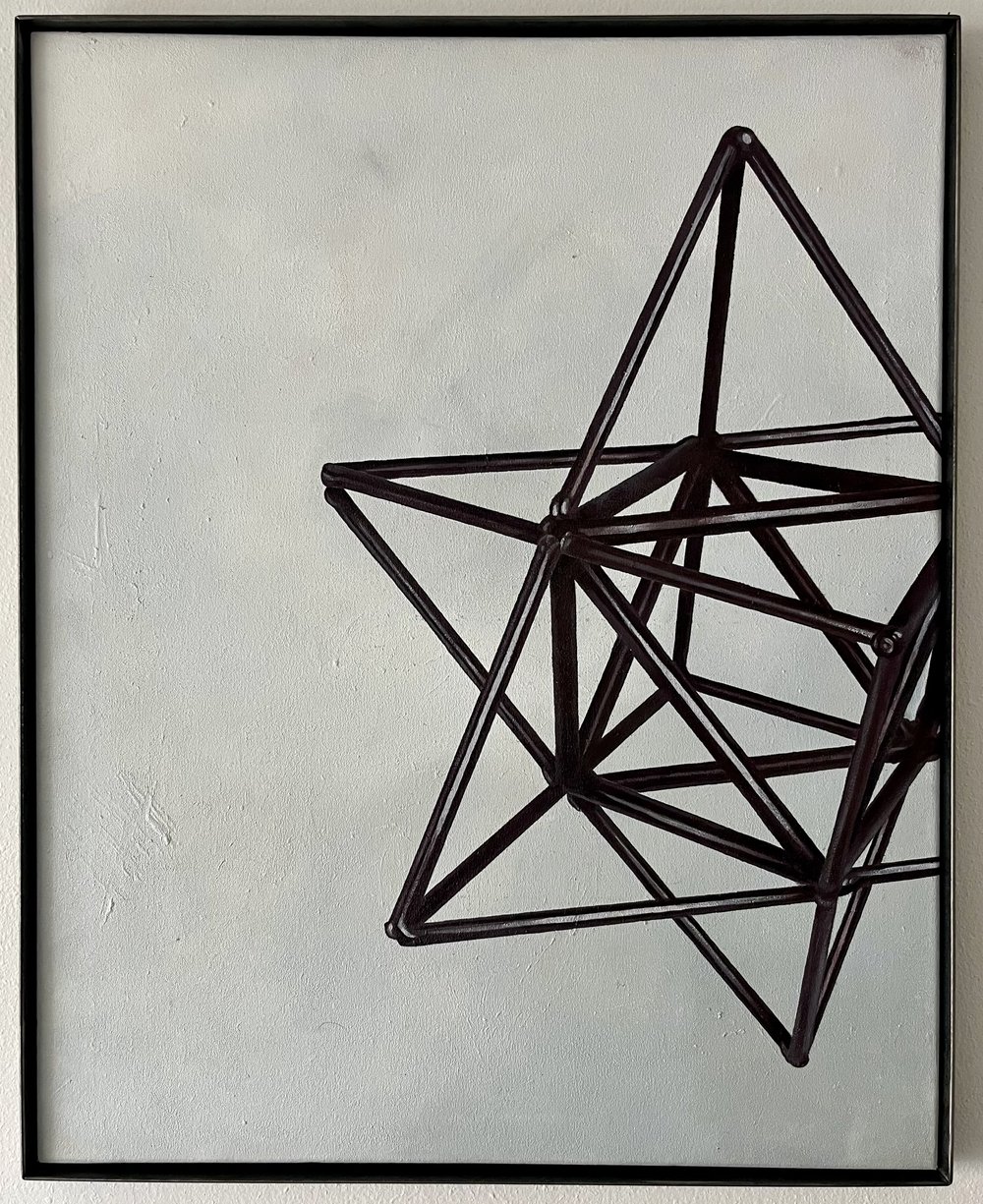 Flat Space No. 06 — Oil on canvas, mild steel frame — 24 ⅜” x 30 ⅜” x 1 ¼”