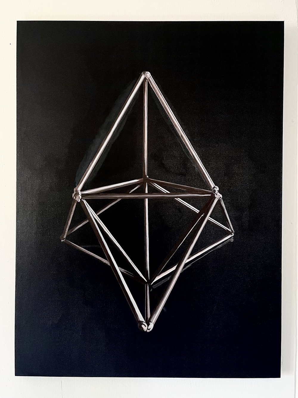 Flat Space No. 14 — Oil on canvas, aluminum frame — 30 1/2" x 40 1/2” x 1 1/2"